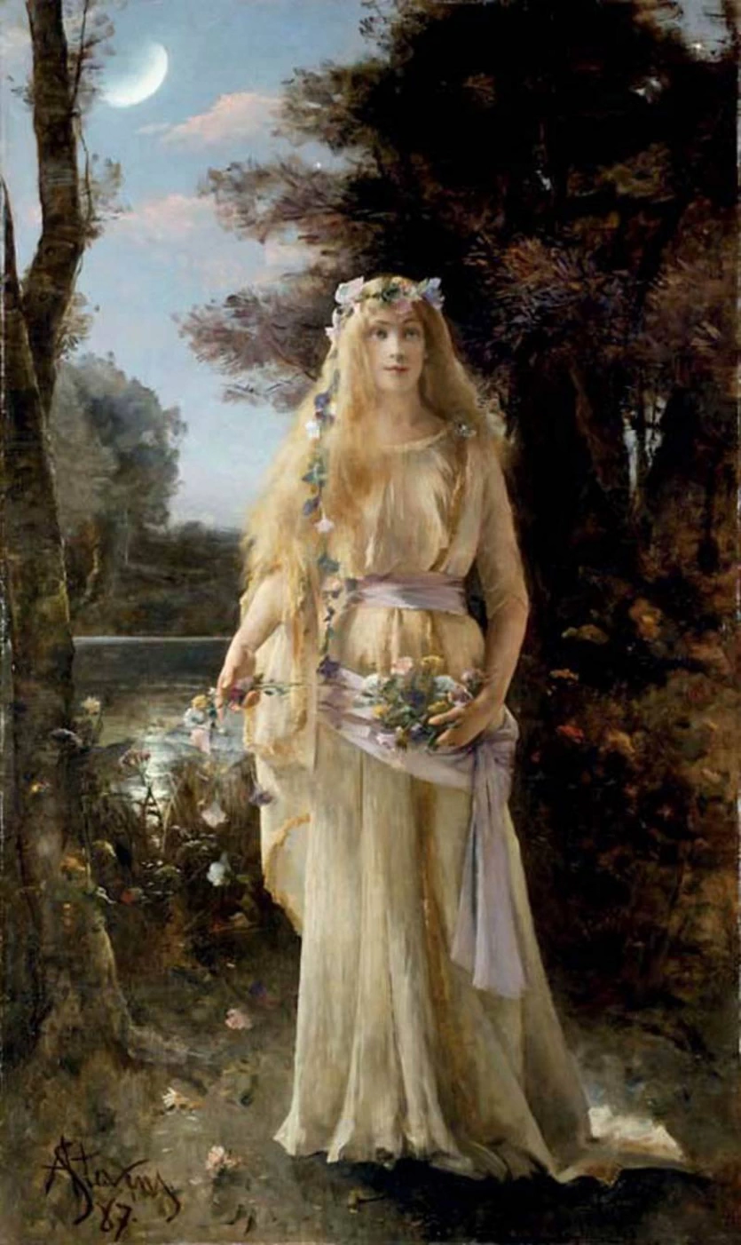 Alfred Émile Stevens - 134, Ofelia, 1887